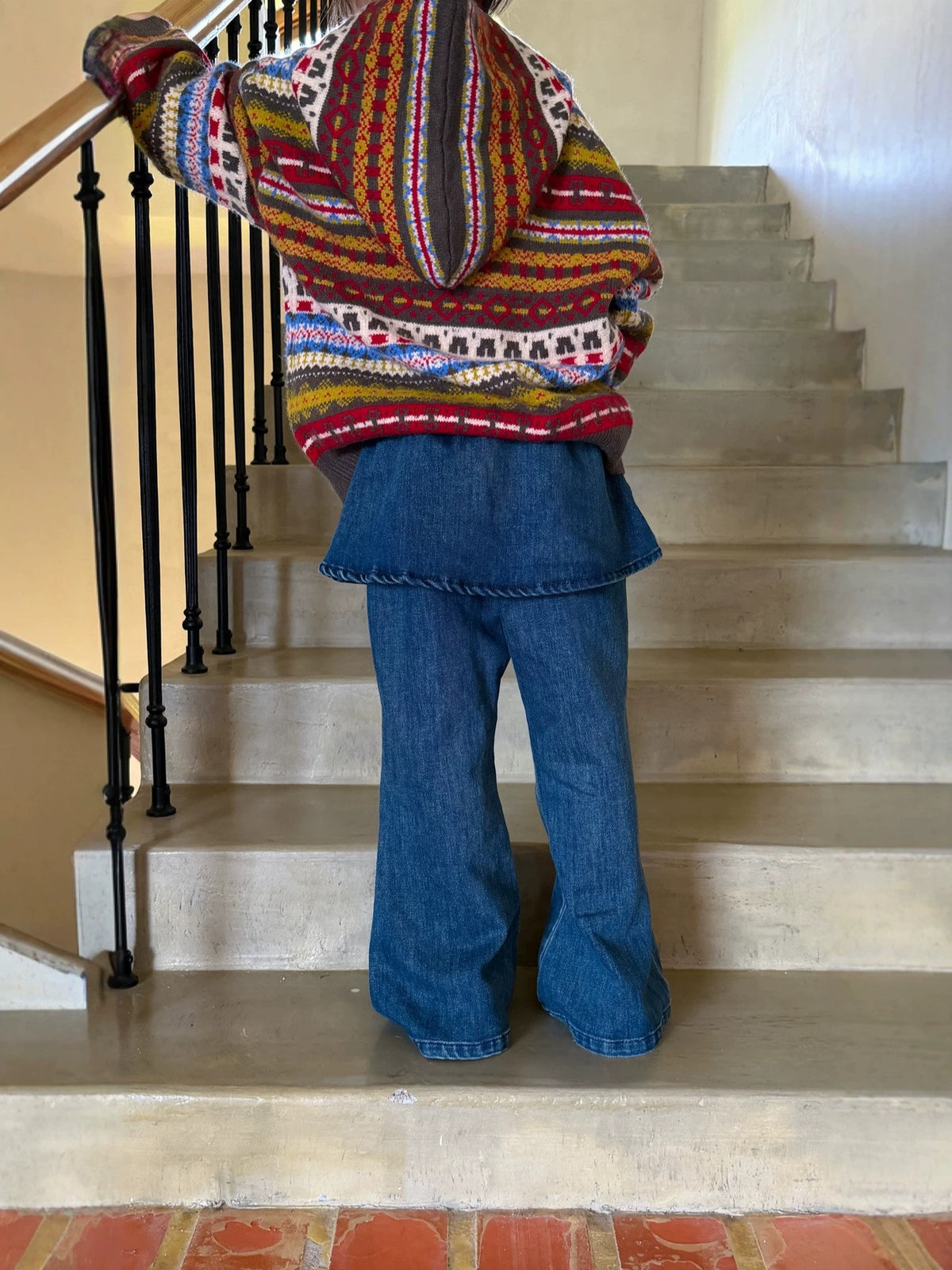 Girls' Flared Denim Pants