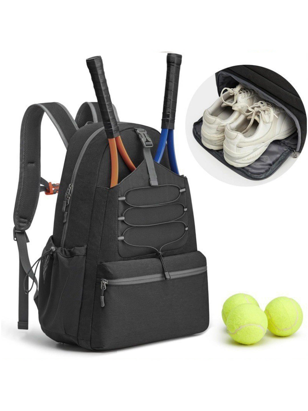Spot sports badminton bag waterproof multifunctional shoulder cross-border bag diving material fitness tennis bag pickleball bag