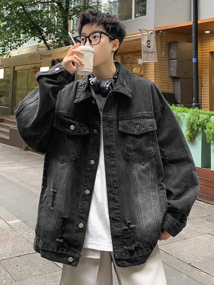 Premium Distressed Denim Jacket