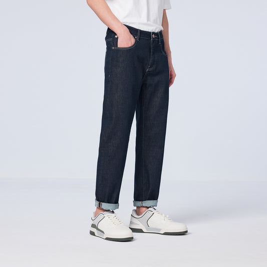 Black Tech Casual Cropped Pants