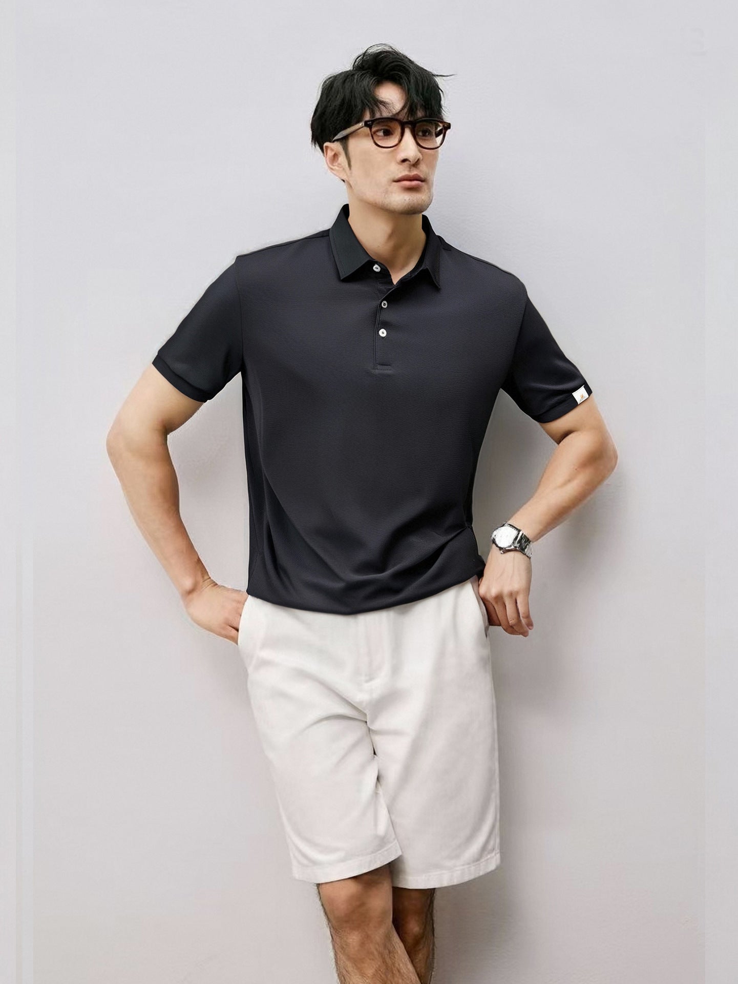 Smooth Pique Collared Shirt