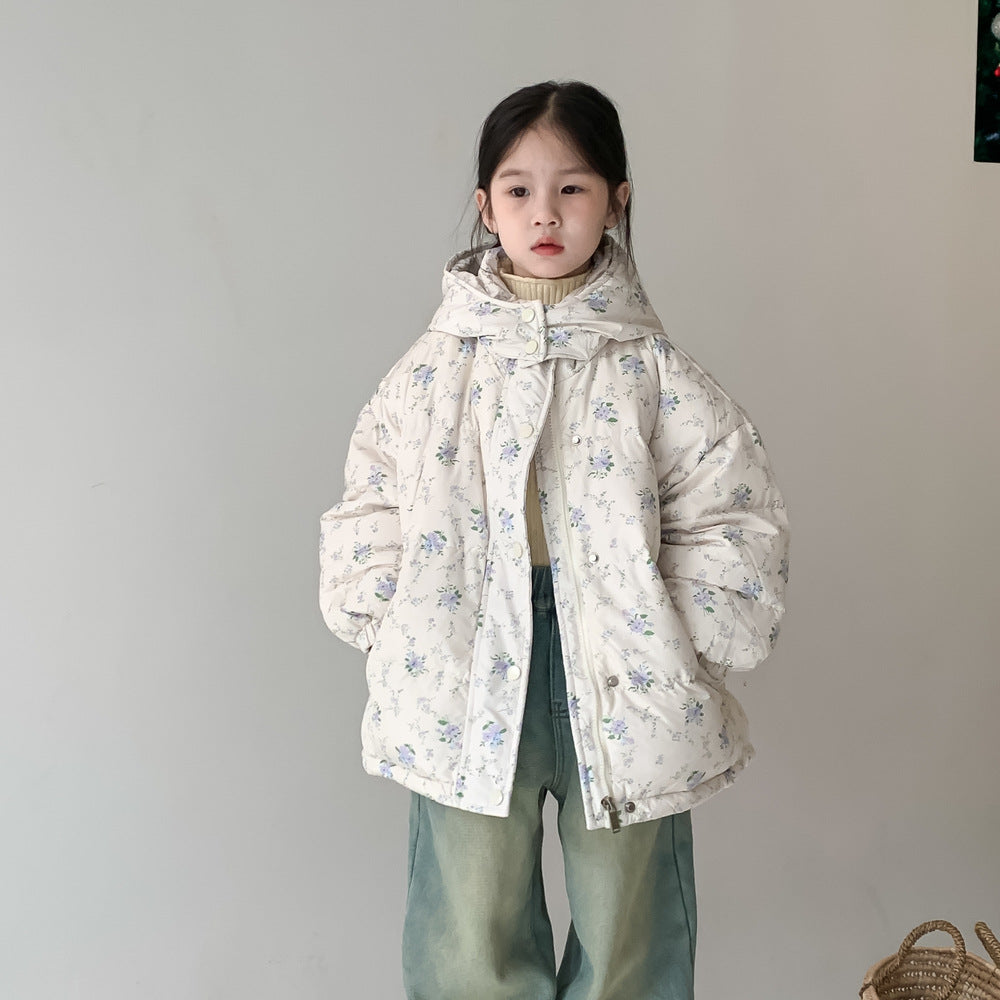 Girls' Hooded Puffer Jacket