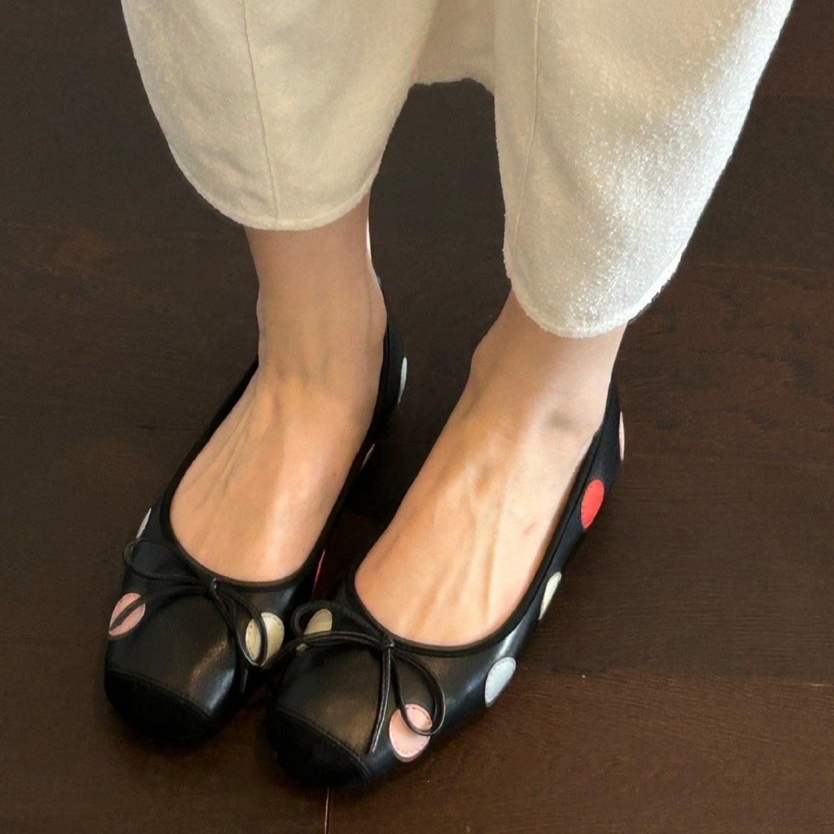 Polka-Dot Bow Flats