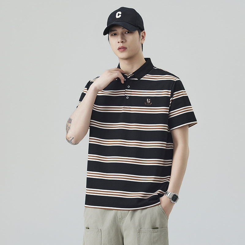 Premium Striped Essential Polo