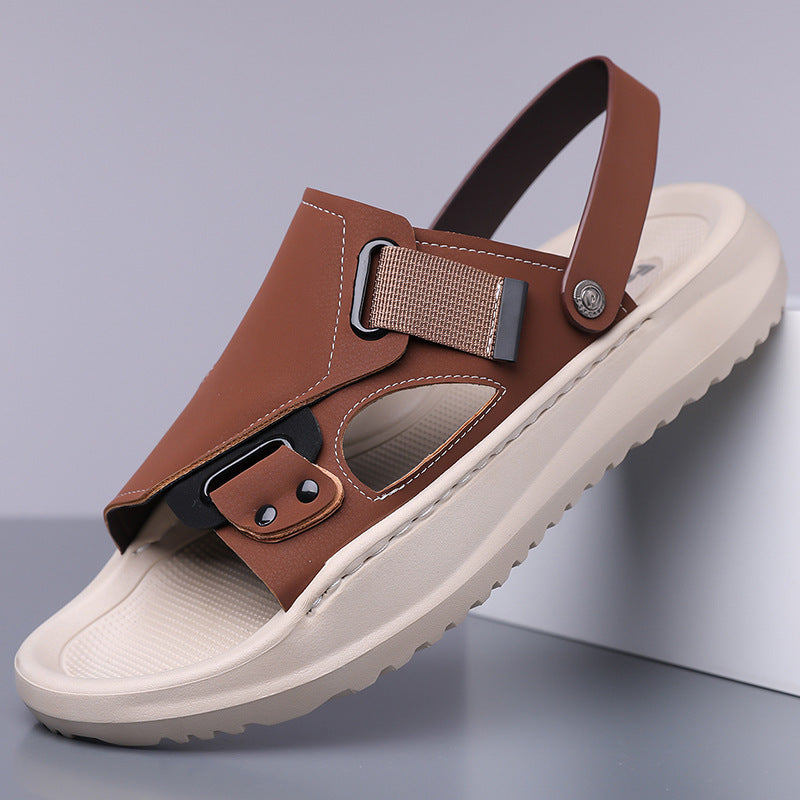 Men's Leather SandalsOutdoor Slippers