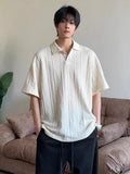 Knit Cable-Textured Polo