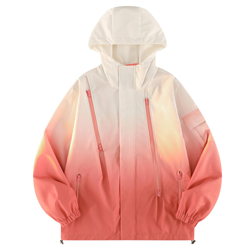 Gradient Zip-Up Jacket