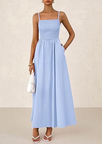 Strap Maxi Dress with Pockets