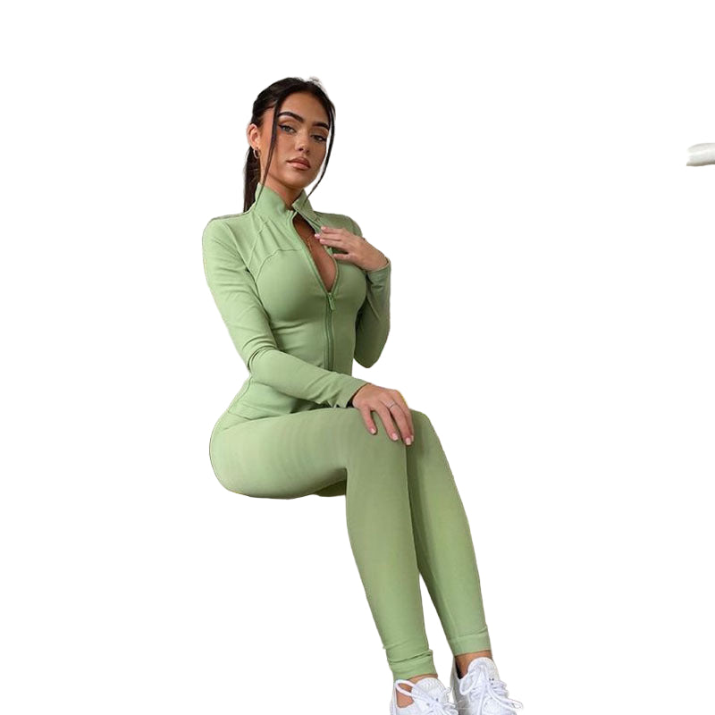 Zippered Jumpsuit Activewear