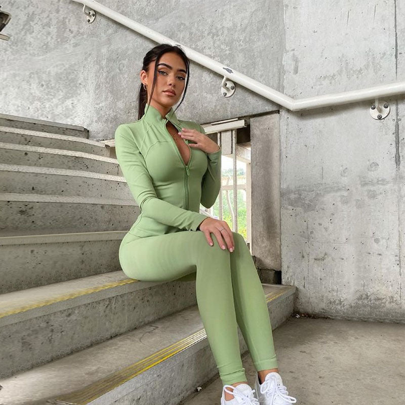 Zippered Jumpsuit Activewear