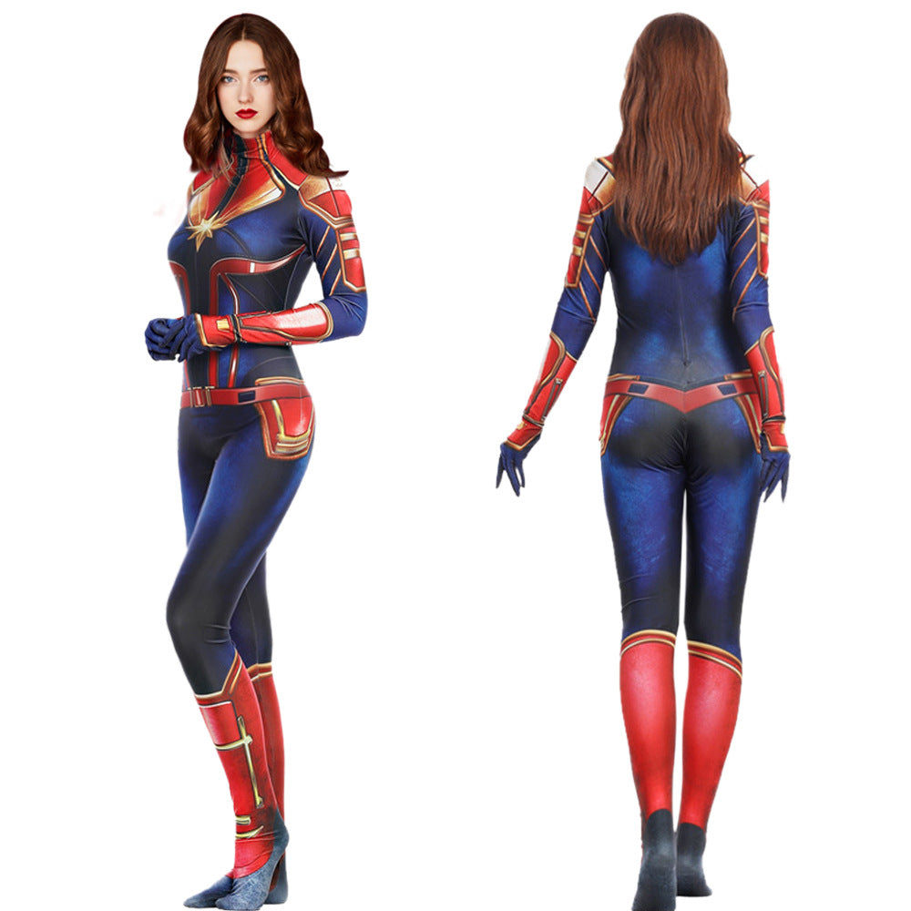 Captain Marvel Cosplay Bodysuit