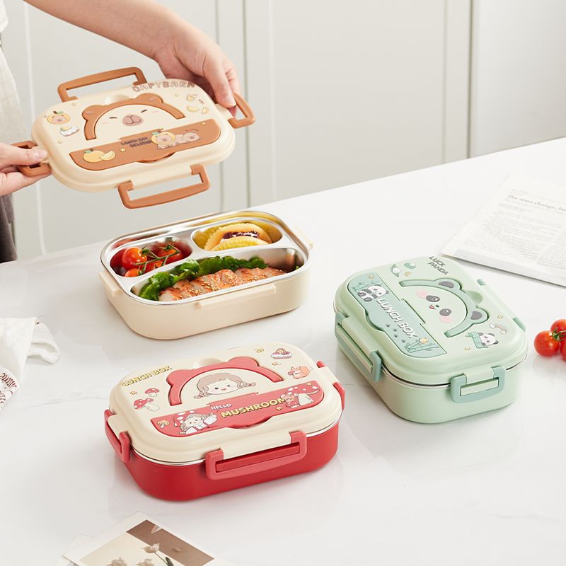 Panda Stainless Steel Lunch Box Set
