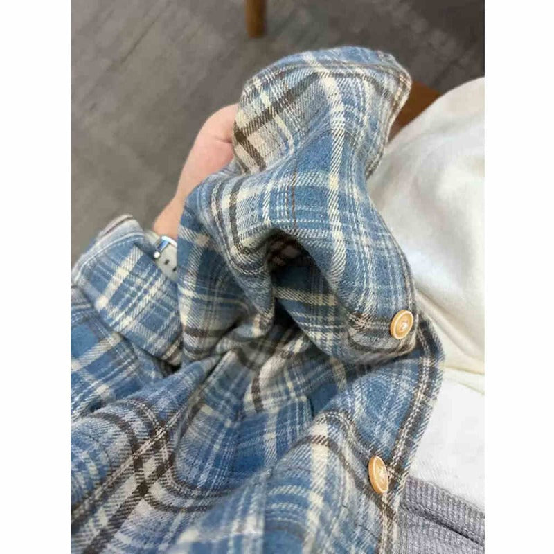 Vintage Plaid Flannel Jacket