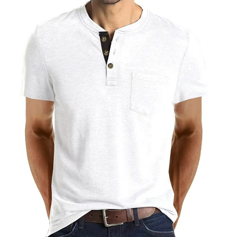 Men’s Slim-Fit Henley Tee