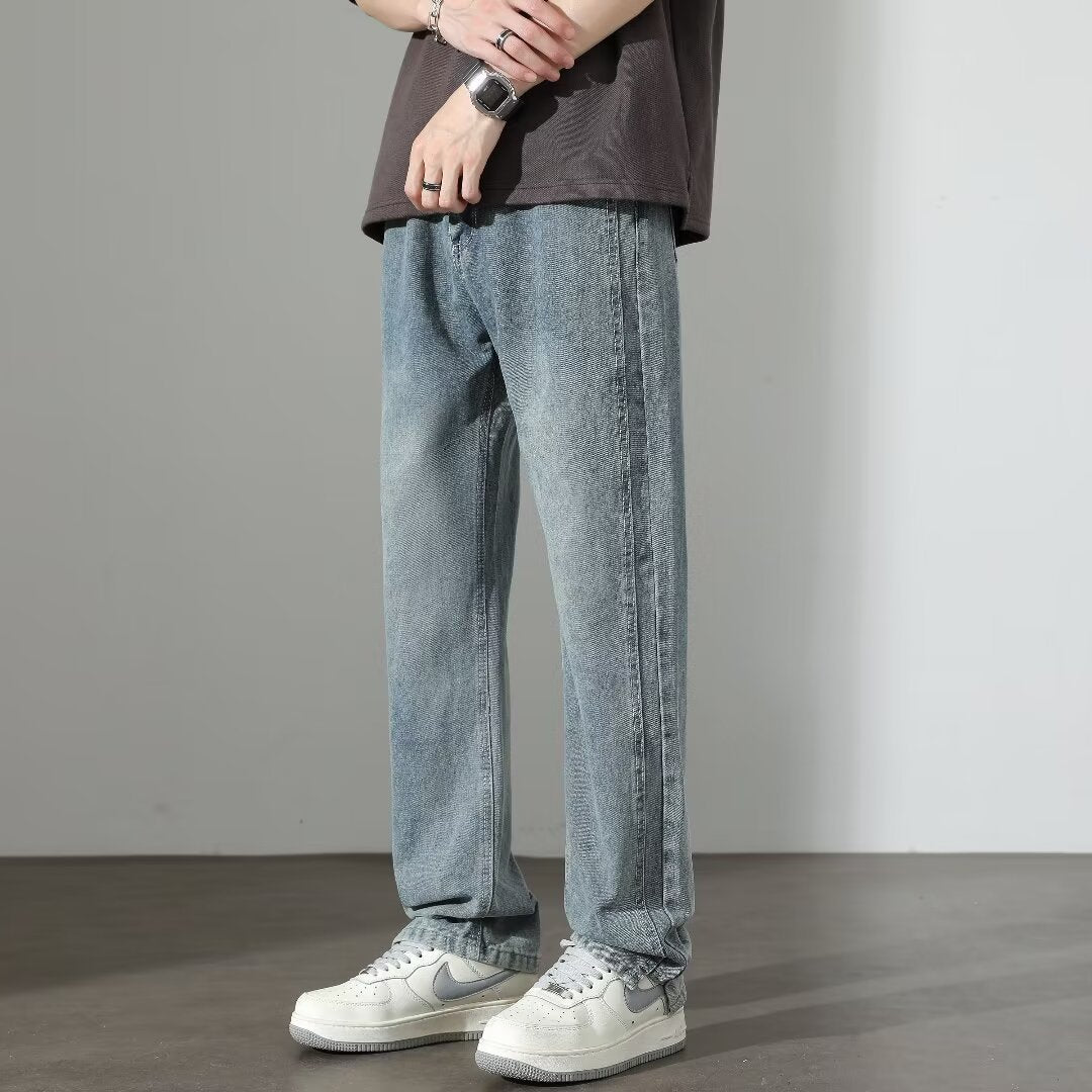 Relaxed Fit Straight Leg Jeans