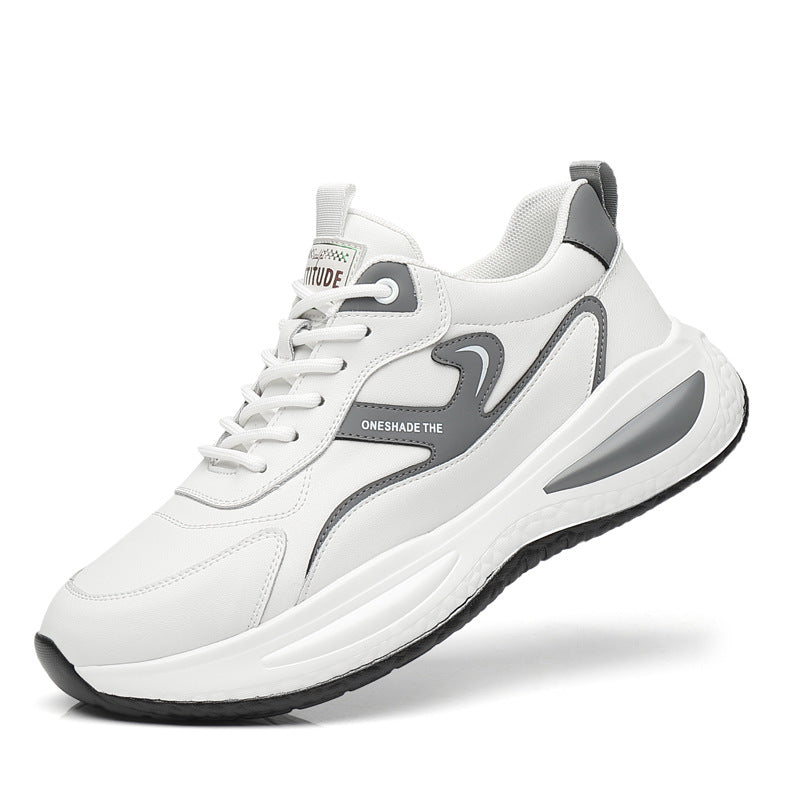 2024 Autumn New Men's Dad Shoes Fashion Climax with Youth Sneakers Comfortable and Lightweight White Shoes