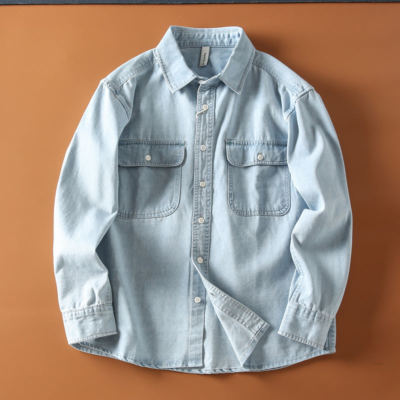 Premium Dual-Pocket Denim Overshirt