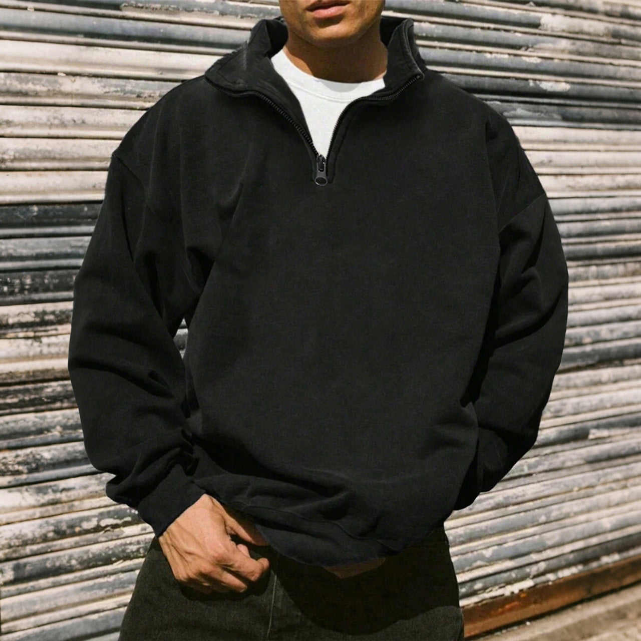 Quarter-Zip Streetwear Pullover