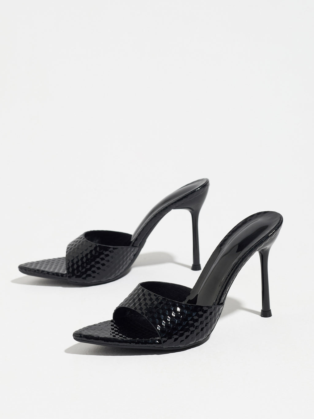 Pointed-Toe Stiletto Mule Sandals