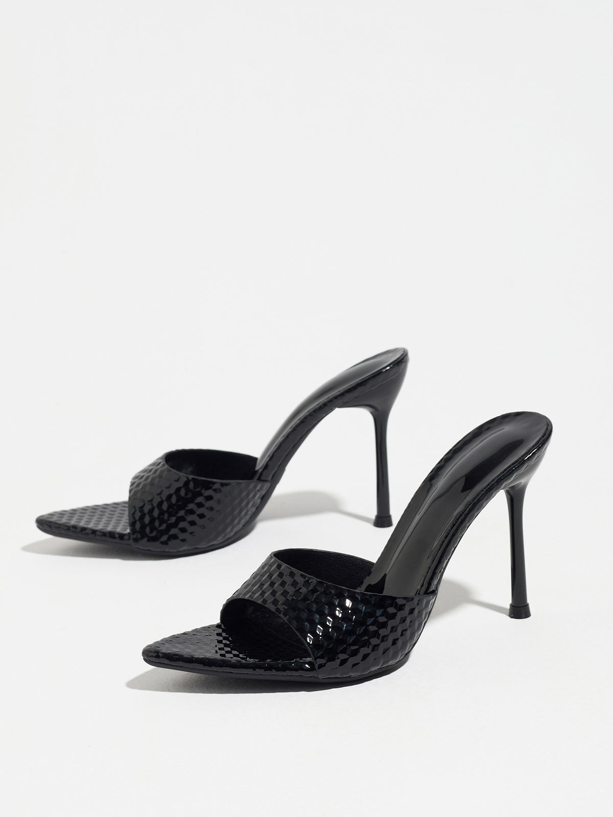 Pointed-Toe Stiletto Mule Sandals
