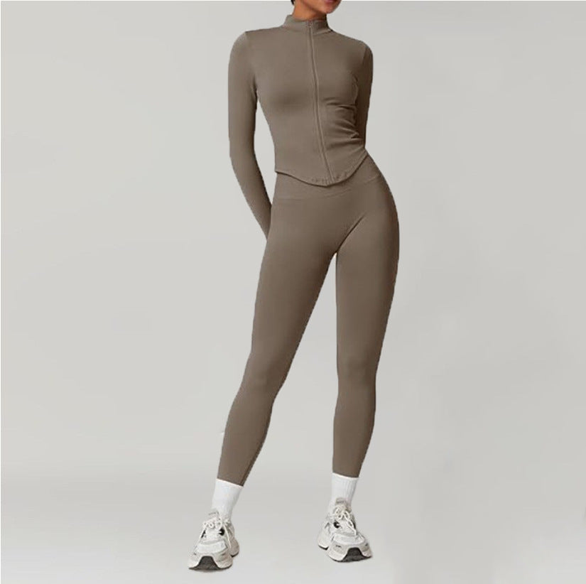 Seamless Full-Zip Athletic Set