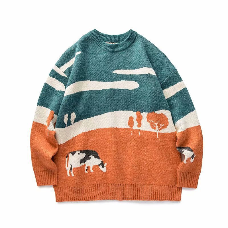 Pastoral Landscape Sweater