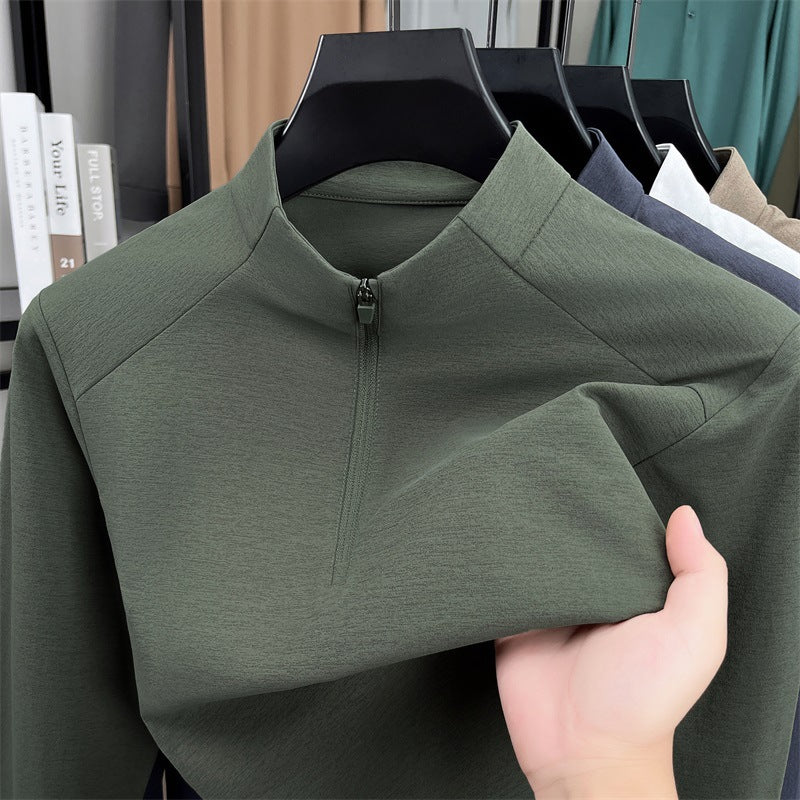 Half-Zip Stand Collar Sport Top