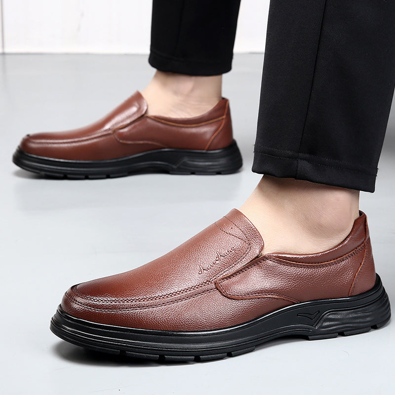 Men's Slip-On Leather Casual Loafers