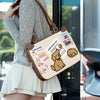 Stamp puppy brown shoulder bag [waterproof and shockproof - skin-friendly and not restrained]