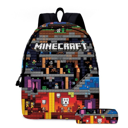 Pixel Game Backpack Set