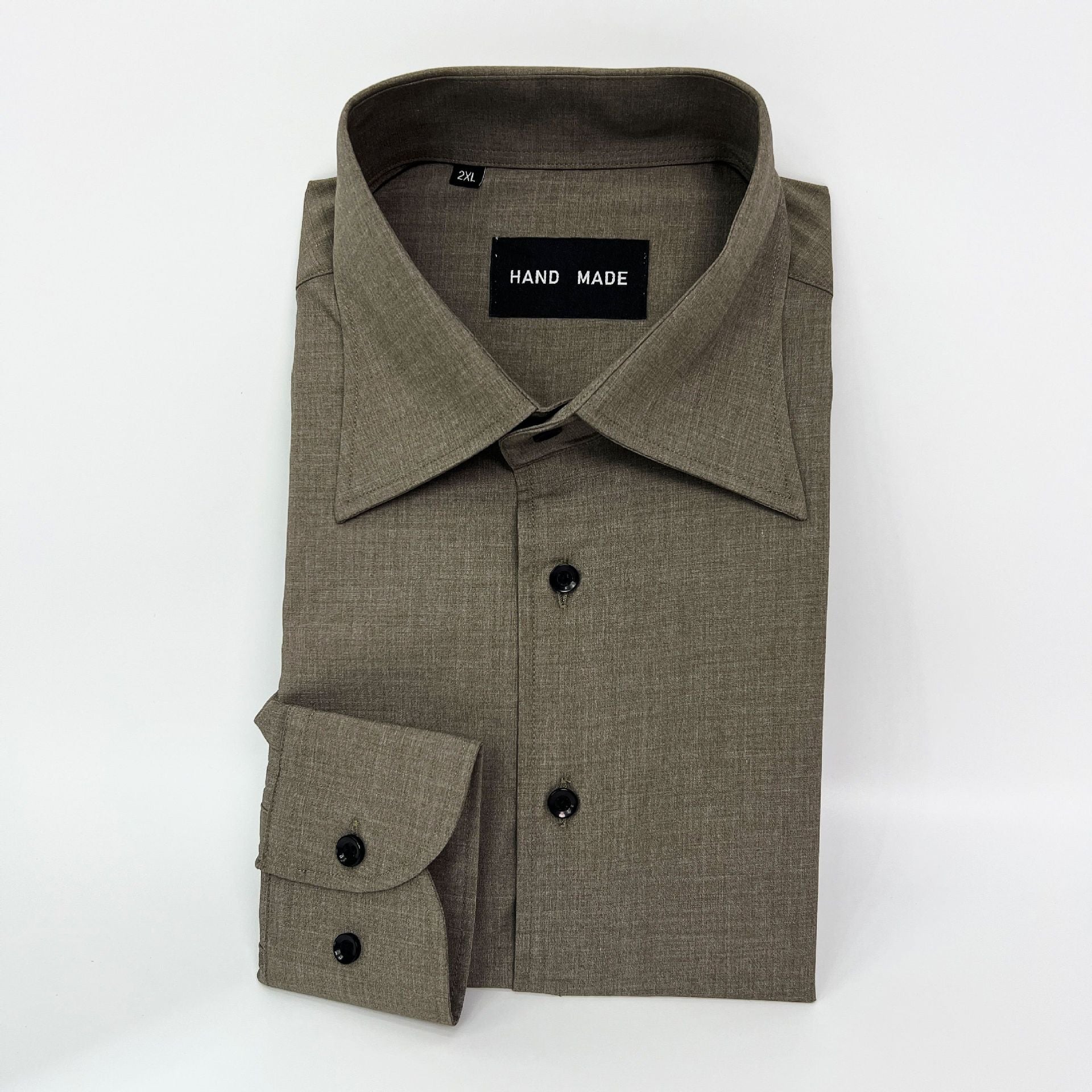 Italian Point Collar Slim-Fit Dress Shirt
