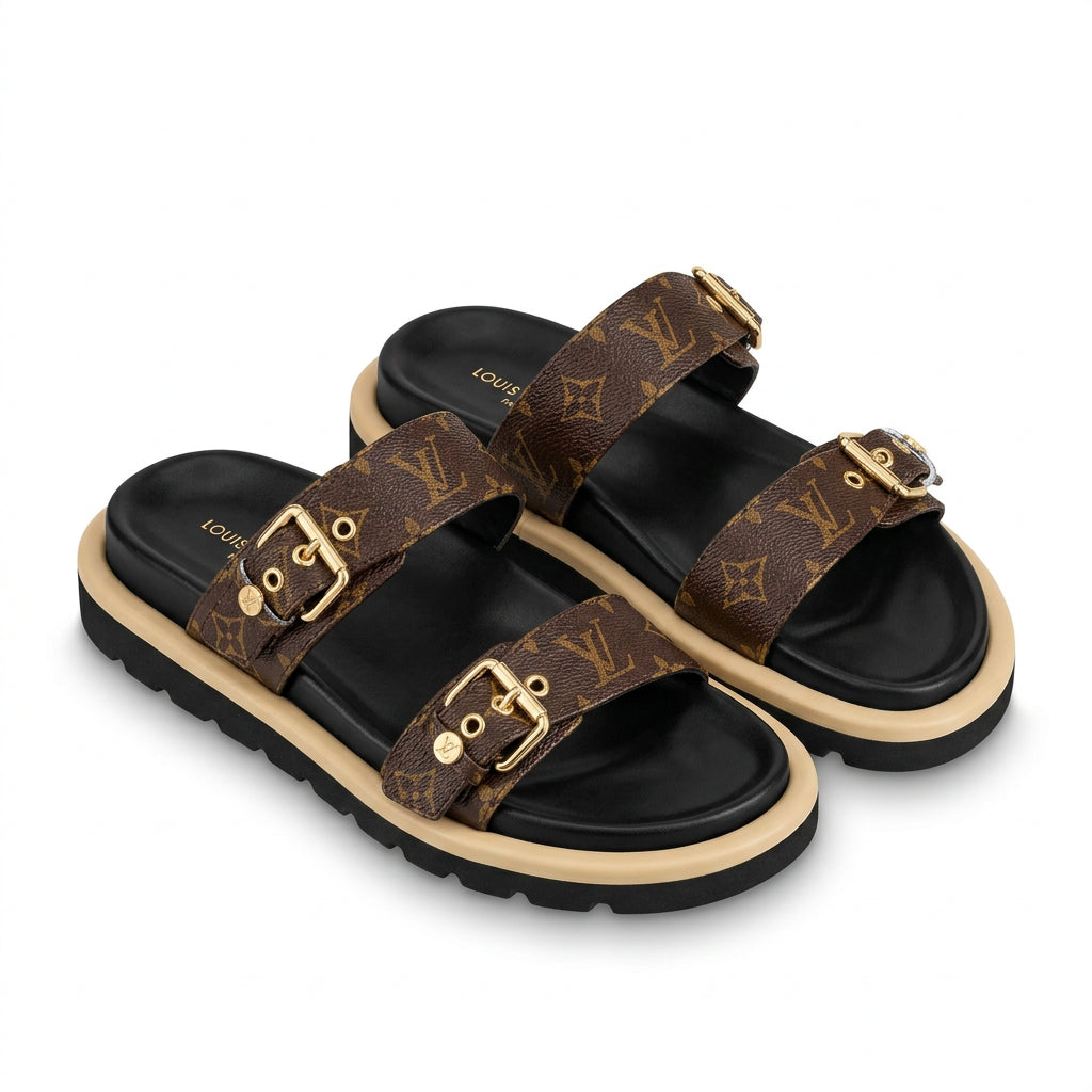 Buckle Platform Slides