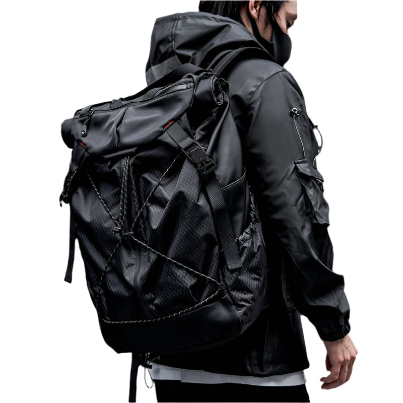 Factory direct sales backpack men's trendy backpack travel large capacity hiking bag college student school bag computer men's bag