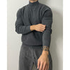 Small turtleneck knit dark gray