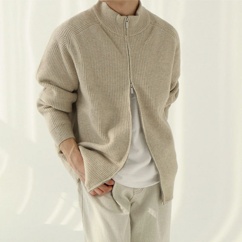 Men’s Ribbed Zip-Up Cardigan