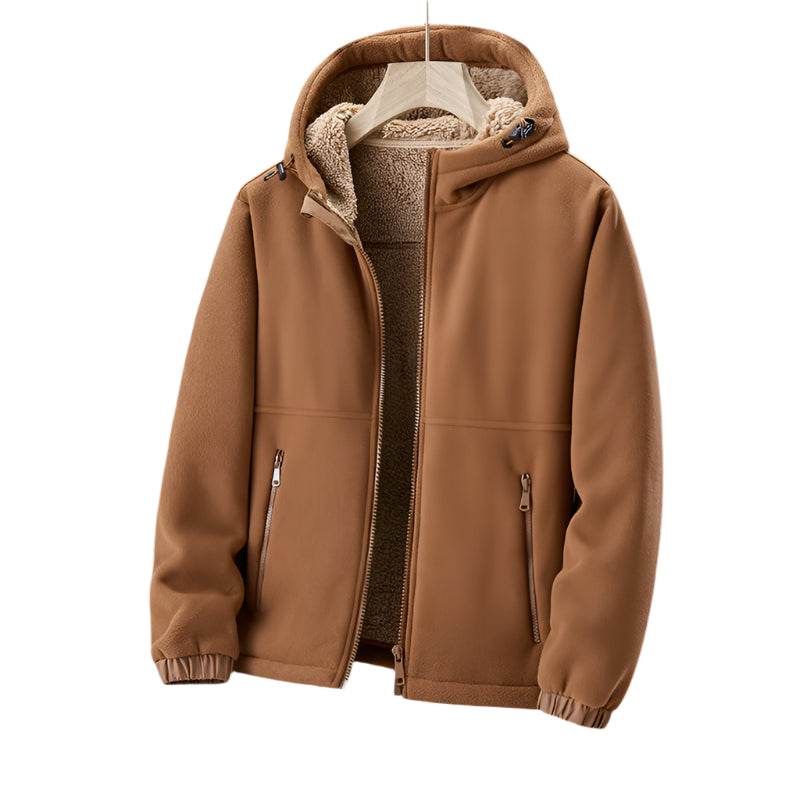 Men's Fleece-Lined Hoodie Jacket