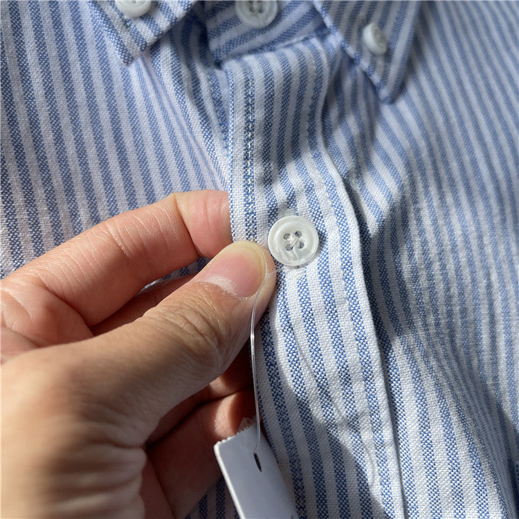 Cotton Striped Long-Sleeve Shirt