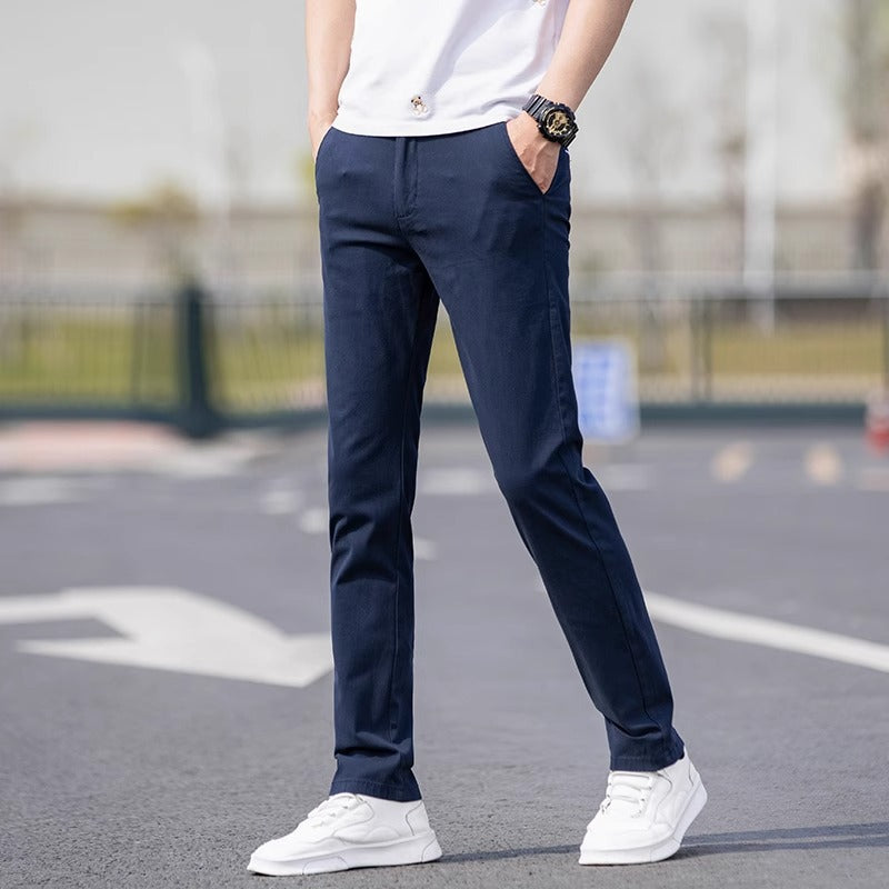 Men's Slim-Fit Cotton Chinos