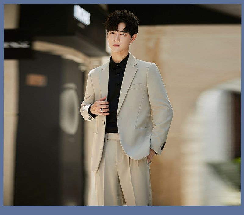 Two-piece casual men's suit