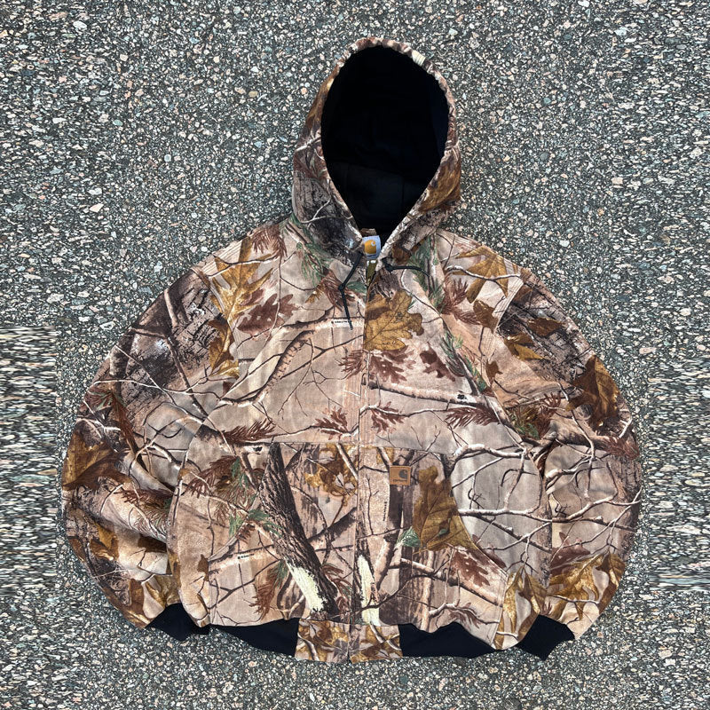 Men’s Hooded Utility Print Jacket