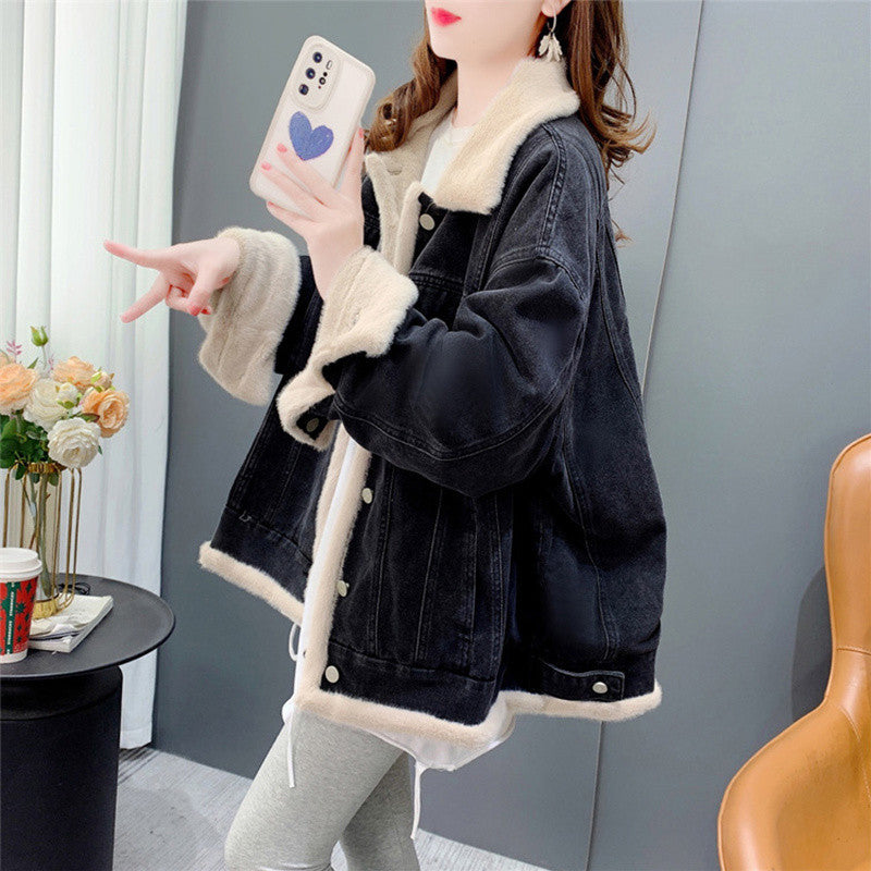 Fleece-Lined Denim Jacket