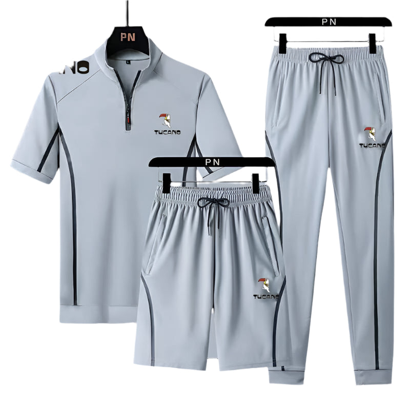 Versatile Zip Polo Sport Set