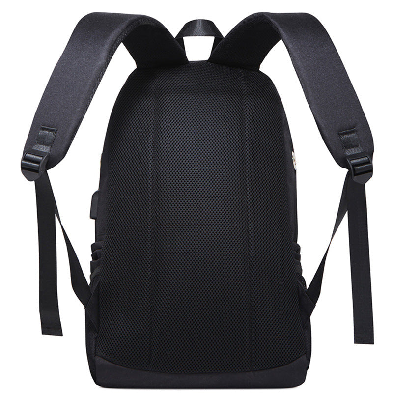 Backpack Male Student Backpack Korean Fashion Casual Oxford Cloth Bag Multifunctional Tide Cross-border Wholesale One Piece Dropshipping