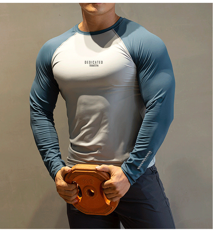 High-Elasticity Long-Sleeve Fitness Shirt