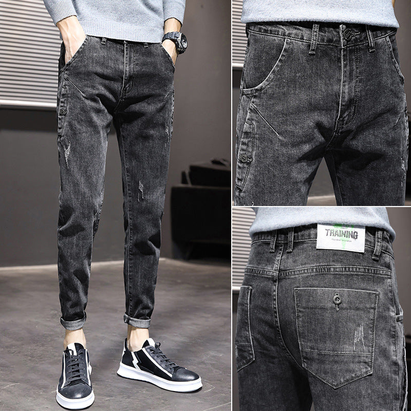 Slim Fit Ripped Jeans