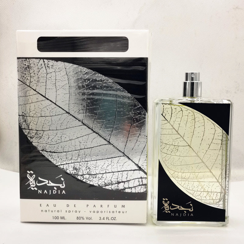 NAJDIA Arabic Fragrance for Men and Women, New Plantain Leaf Design, Middle East Fragrance, Foreign Trade, Cross-border Exclusive, Long-lasting