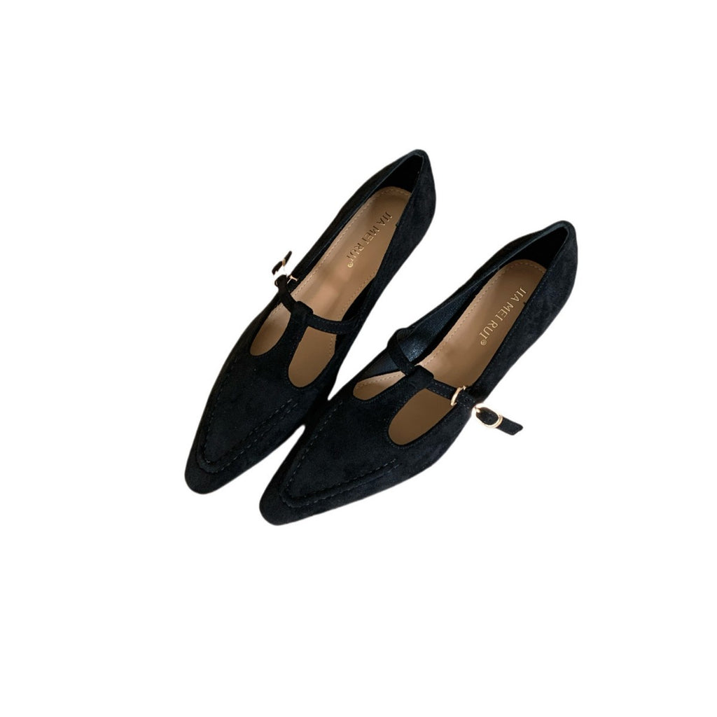 Pointed-Toe Mary Jane Heels