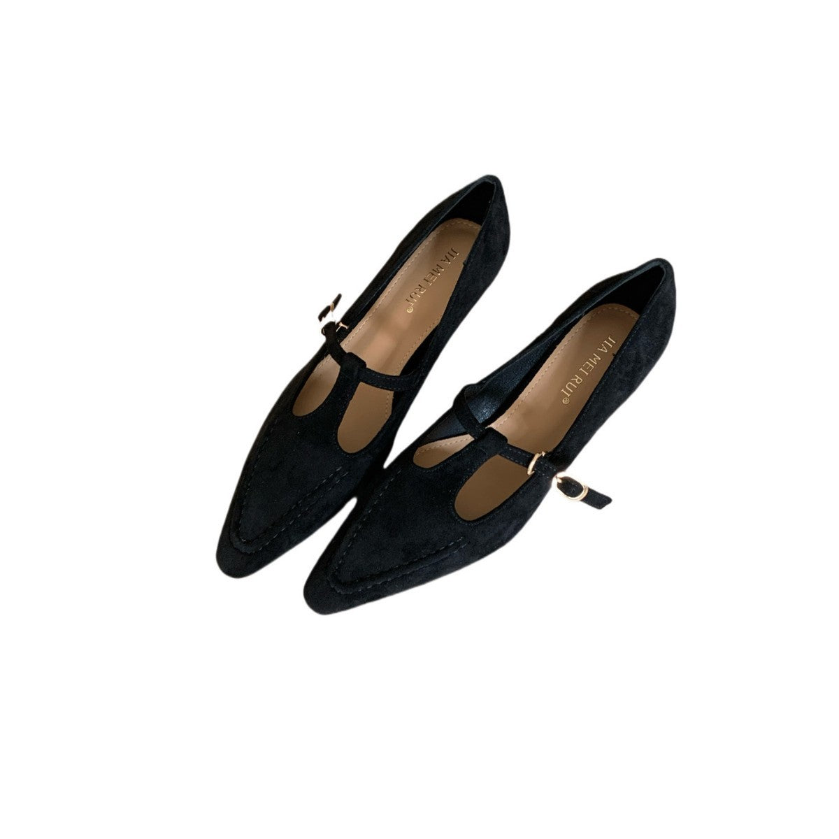 Pointed-Toe Mary Jane Heels