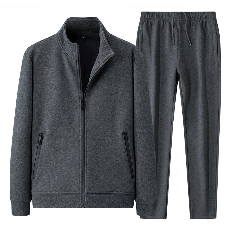 Men's Zip-Up Warm Tracksuit