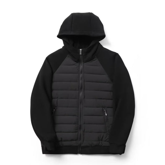 sleek hooded puffer
